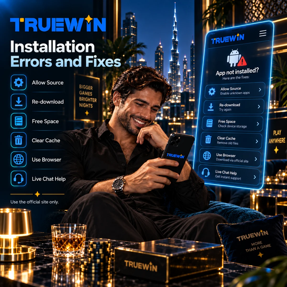 TrueWin Android APK installation checklist and troubleshooting tips for common package errors