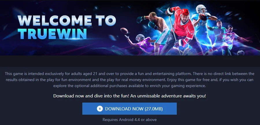 TrueWin Official APK Download - 27.0MB Android App Installation Guide